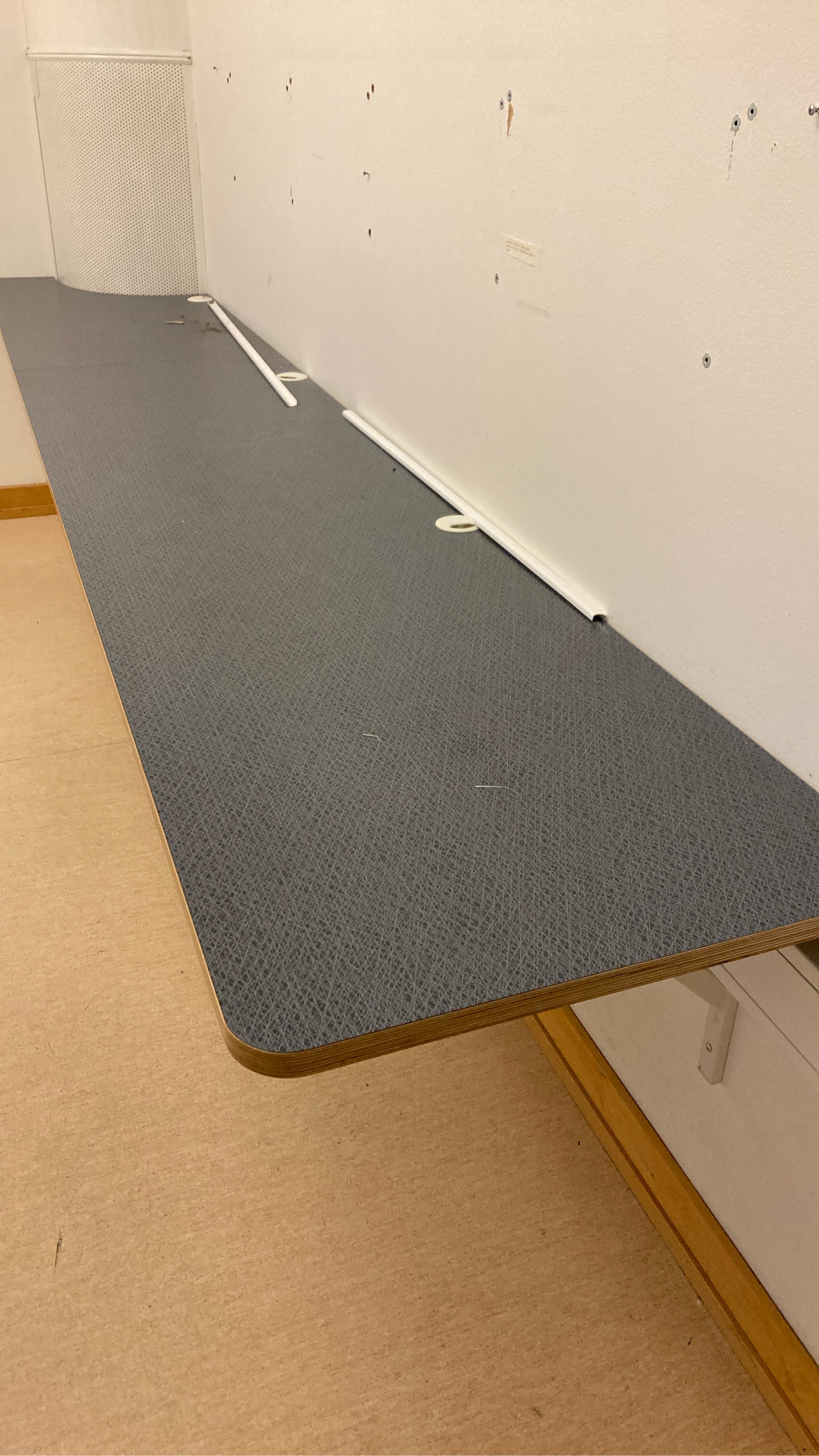 Träbänkskiva 213x60 cm, virrvarr