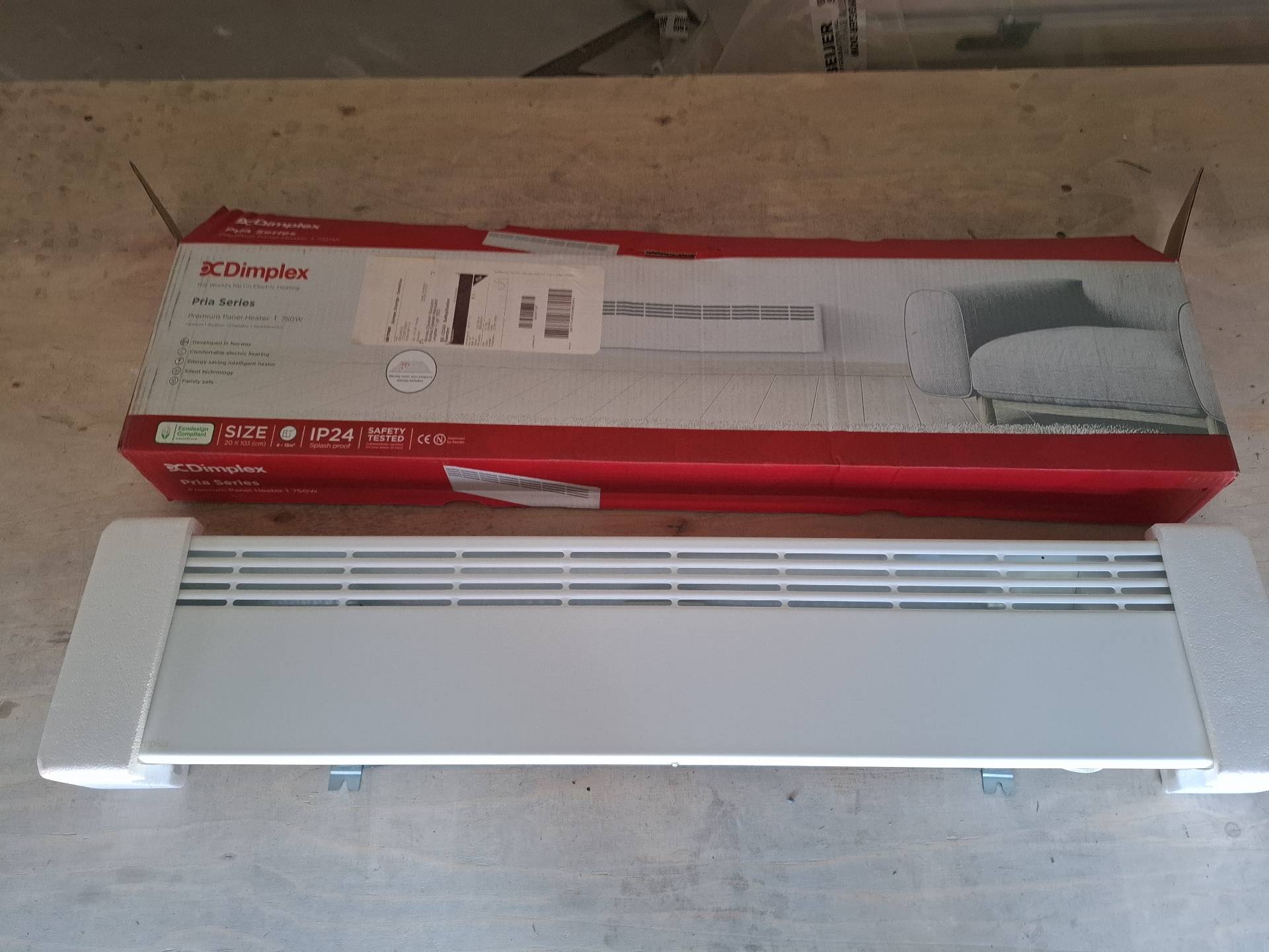 Elradiator, dimplex, 750w, Räddad