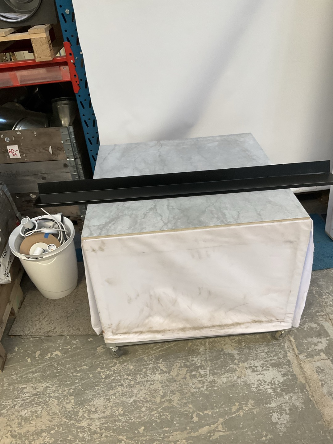 Överbleck B100 L1200mm svart