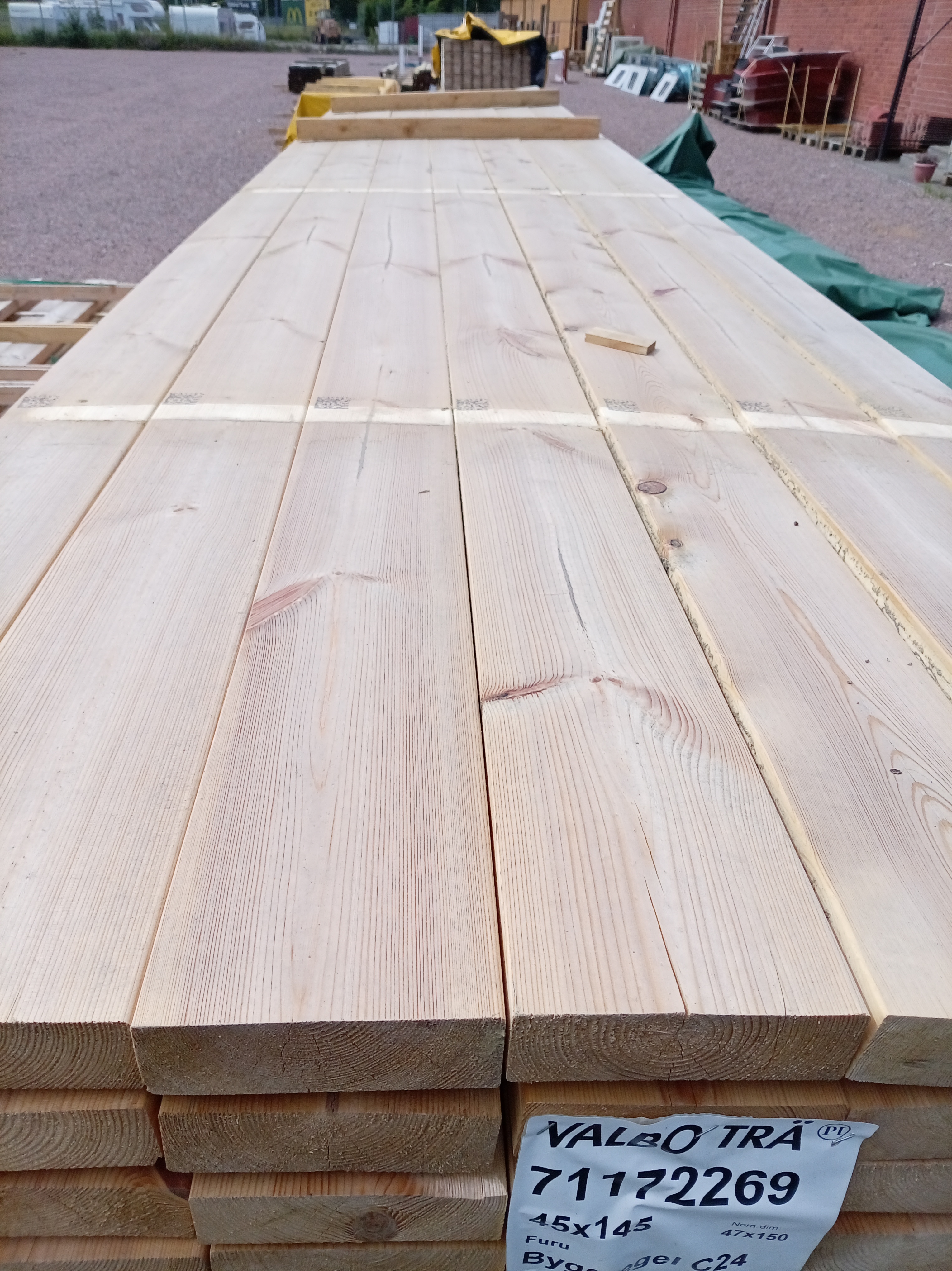Byggregel 45x145x5400