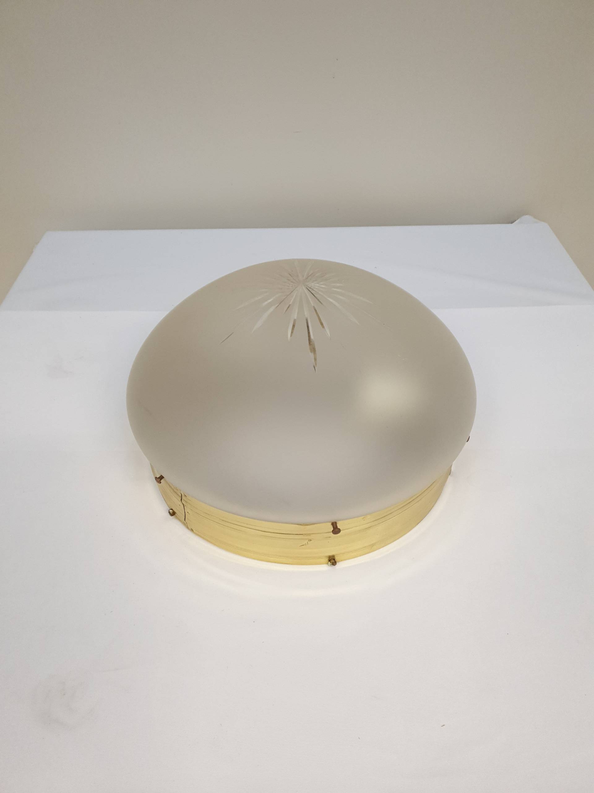 Plafond frostat glas Ø30 cm