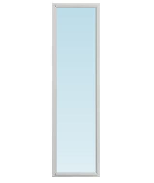 Aluminiumbeklätt träfönster, 2180x480 mm