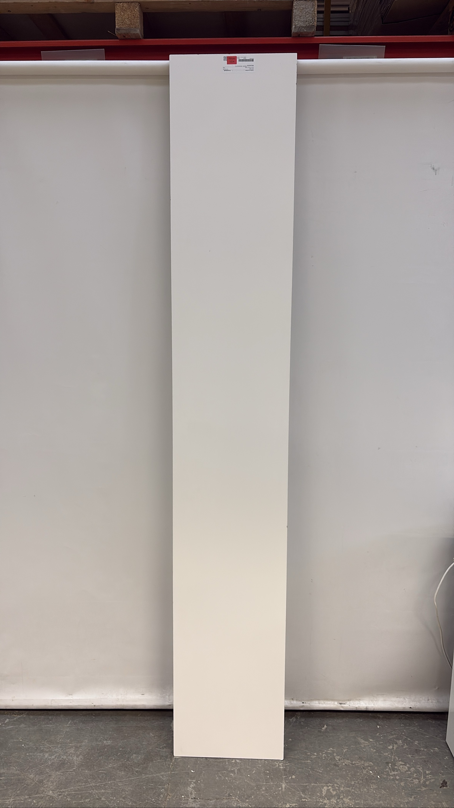 Takanslutningshylla 2400x400x16 Vit